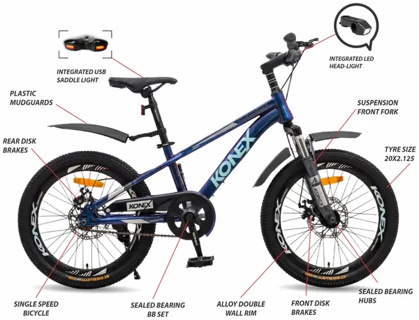 KONEX 20KX505-12PL-SE Nebula Blue — feature callouts