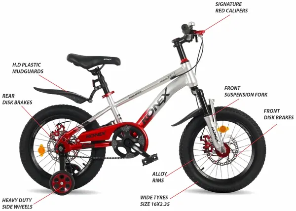 KONEX 16KX404 Red — feature callouts