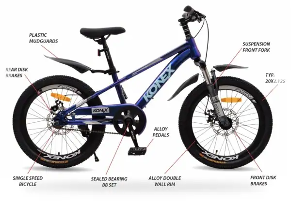 KONEX 20KX505-12PL Nebula Blue — feature callouts