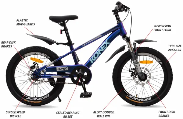 KONEX 20KX505-12PL Nebula Blue — feature callouts