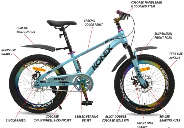 KONEX 20KX505-13PL-SE Sea Blue — feature callouts