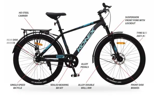 KONEX 26KX606-07ST Matte Black — feature callouts