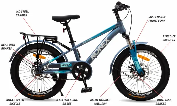 KONEX 20KX505-12ST Metallic Grey — angular view