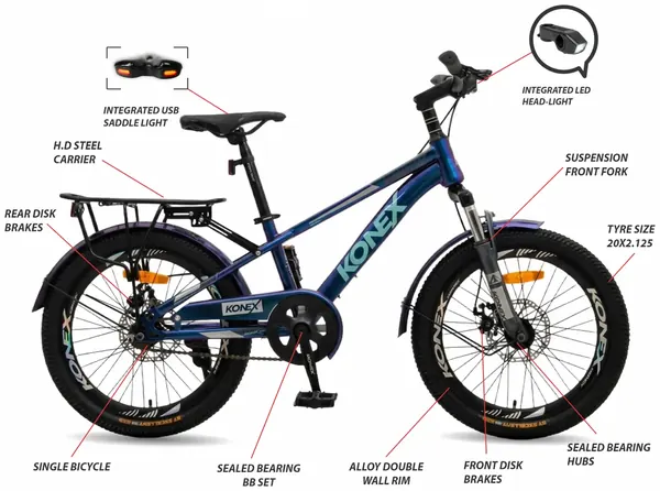KONEX 20KX505-12ST-SE Nebula Blue — feature callouts