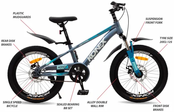 KONEX 20KX505-12PL Metallic Grey — feature callouts