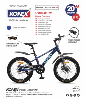 20KX505-12PL-SE | Special Edition 20″ Bicycle for Adults Plastic Mudguard